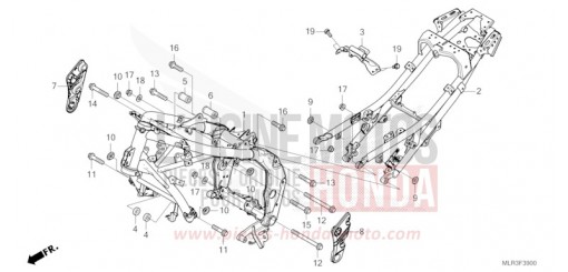 FRAME BODY CBR500RAR de 2024